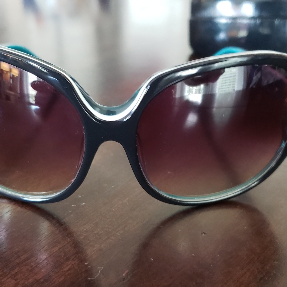 Teal bebe sunglasses with case